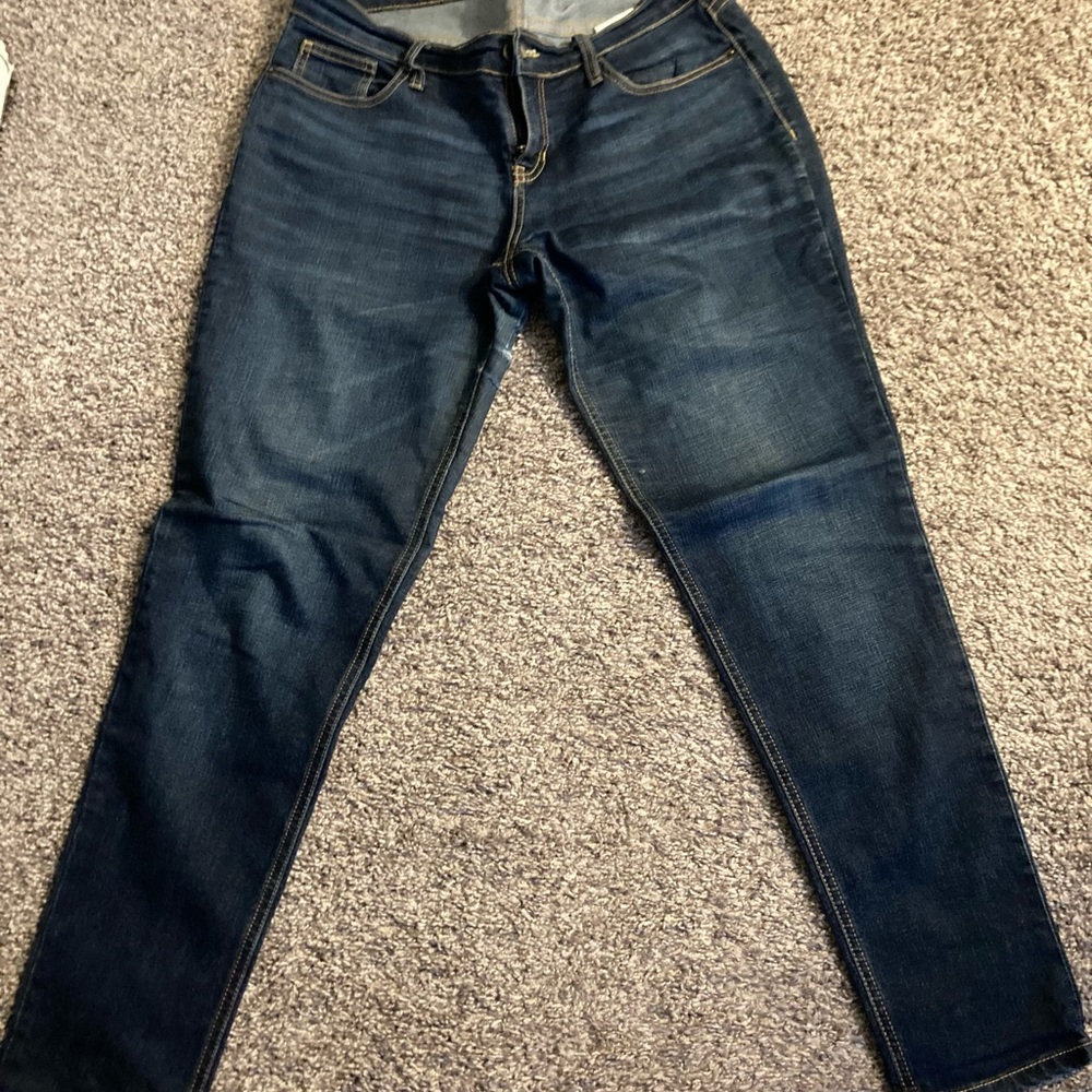 Old navy blue jeans